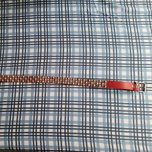 Studded Red Women's Medium Belt